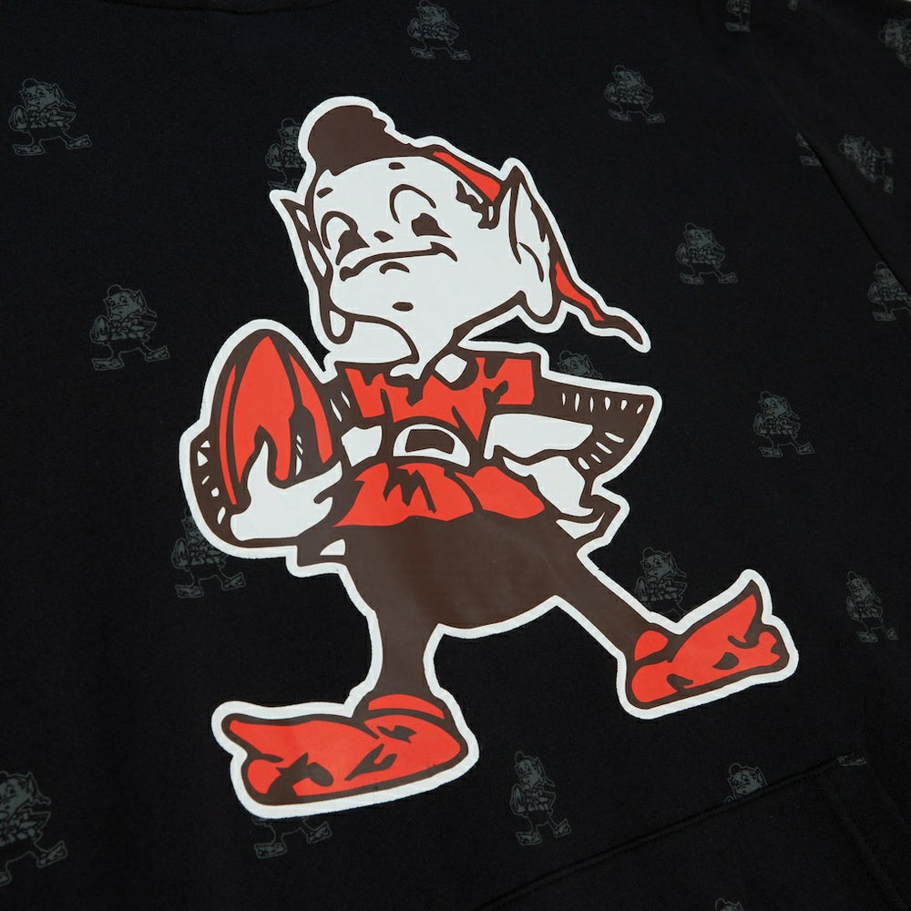 NFL Cleveland Browns Allover Print Fleece Pullover Hoodie