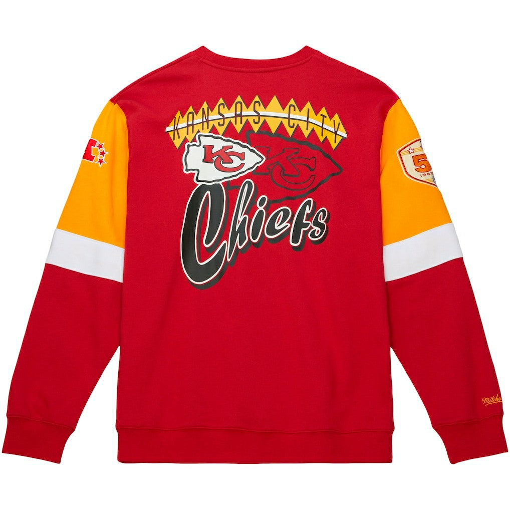 NFL Kansas City Chiefs Gridiron Classics Allover 3.0 Pullover Sweatshirt