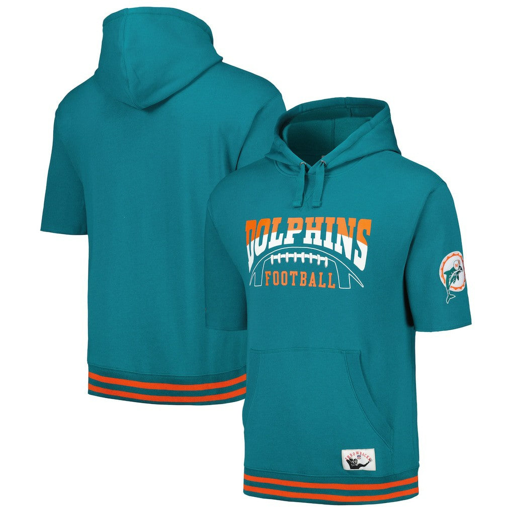 NFL Miami Dolphins Pre-Game Short Sleeve Pullover Hoodie