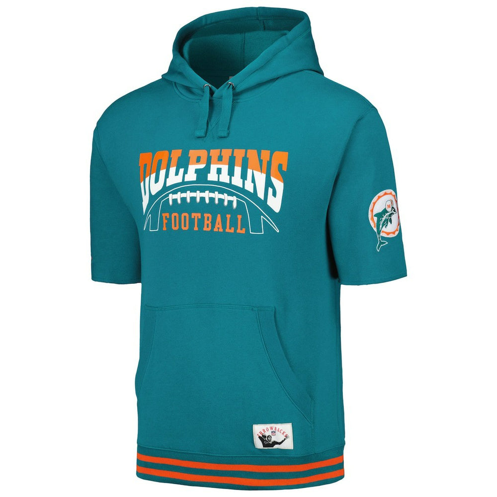 NFL Miami Dolphins Pre-Game Short Sleeve Pullover Hoodie