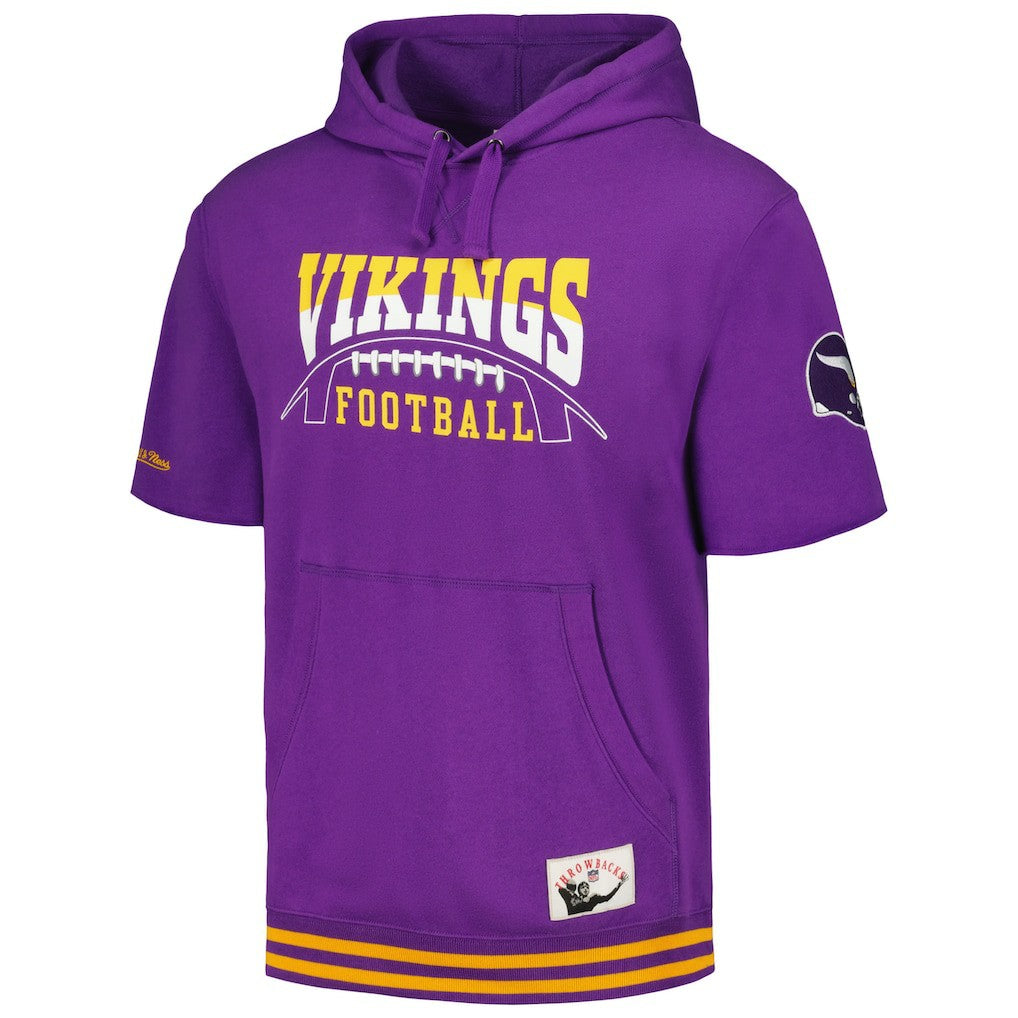 NFL Minnesota Vikings Pre-Game Short Sleeve Pullover Hoodie
