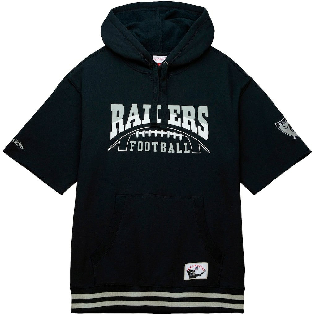 NFL Las Vegas Raiders Pre-Game Short Sleeve Pullover Hoodie
