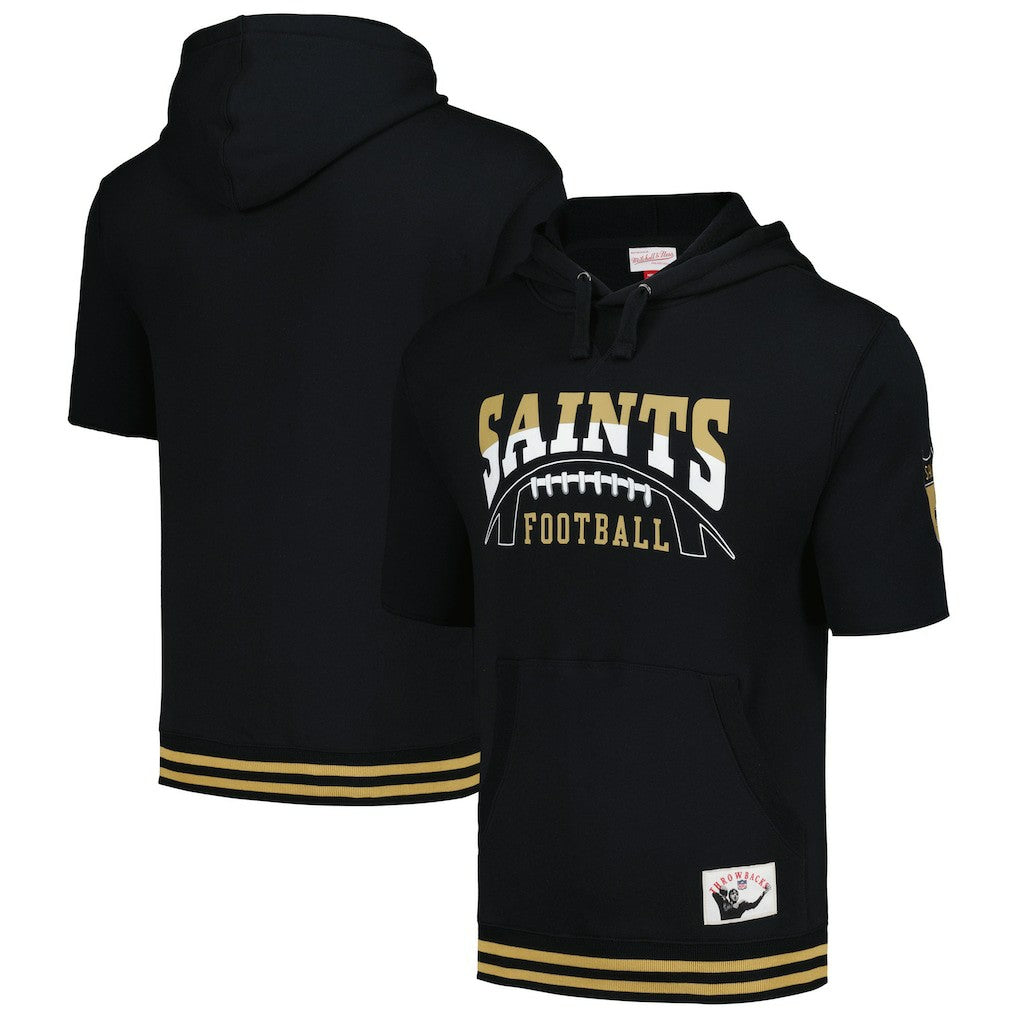 NFL New Orleans Saints Pre-Game Short Sleeve Pullover Hoodie