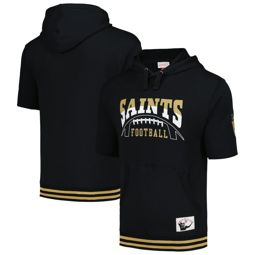 NFL New Orleans Saints Pre-Game Short Sleeve Pullover Hoodie