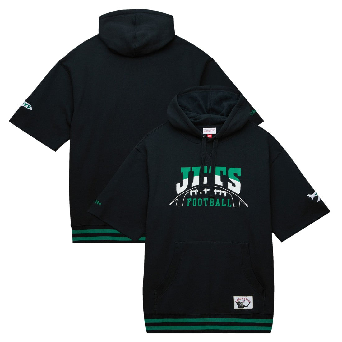 NFL New York Jets Pre-Game Short Sleeve Pullover Hoodie