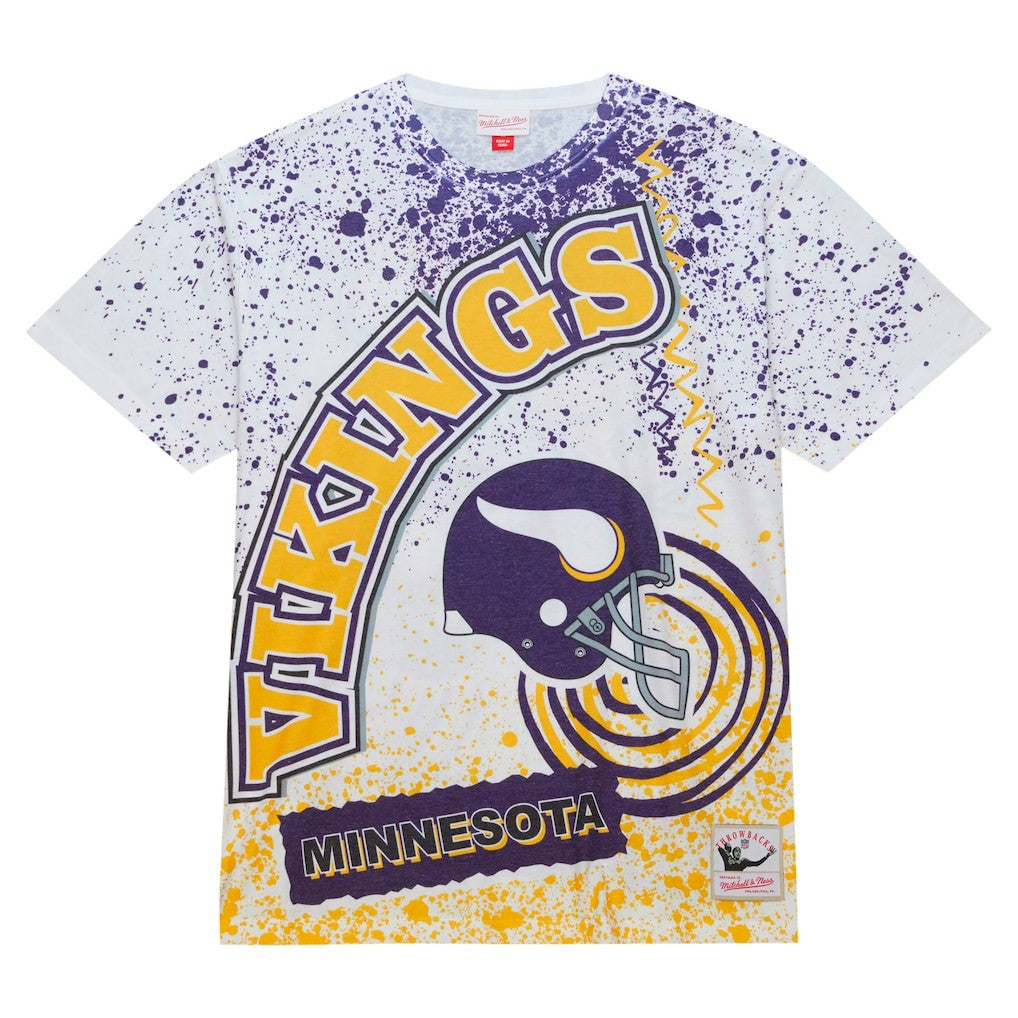 NFL Minnesota Vikings Team Burst Sublimated T-Shirt