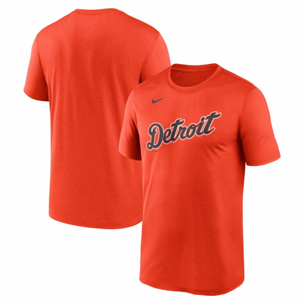 Detroit Tigers New Legend Wordmark Dri-FIT T-Shirt - Orange | Nike