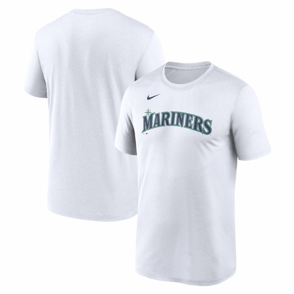 Seattle Mariners New Legend Wordmark Dri-FIT T-Shirt - White | Nike