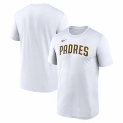 San Diego Padres New Legend Wordmark Dri-FIT T-Shirt - White | Nike