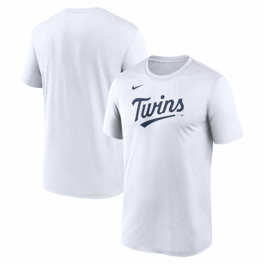Minnesota Twins New Legend Wordmark Dri-FIT T-Shirt - White | Nike