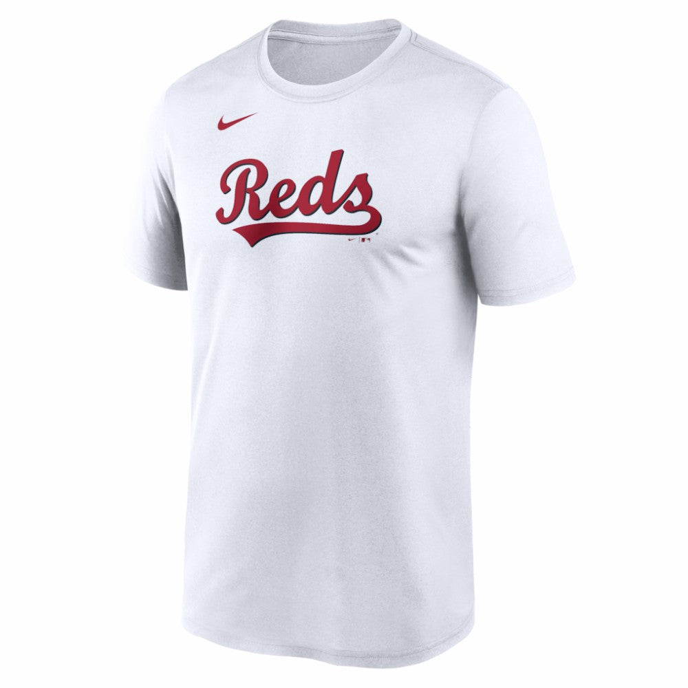 Cincinnati Reds New Legend Wordmark Dri-FIT T-Shirt - White | Nike