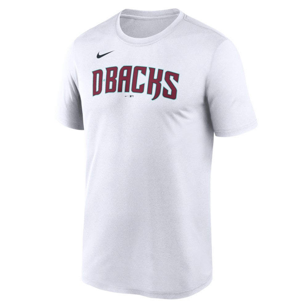 Arizona Diamondbacks New Legend Wordmark Dri-FIT T-Shirt - White | Nike