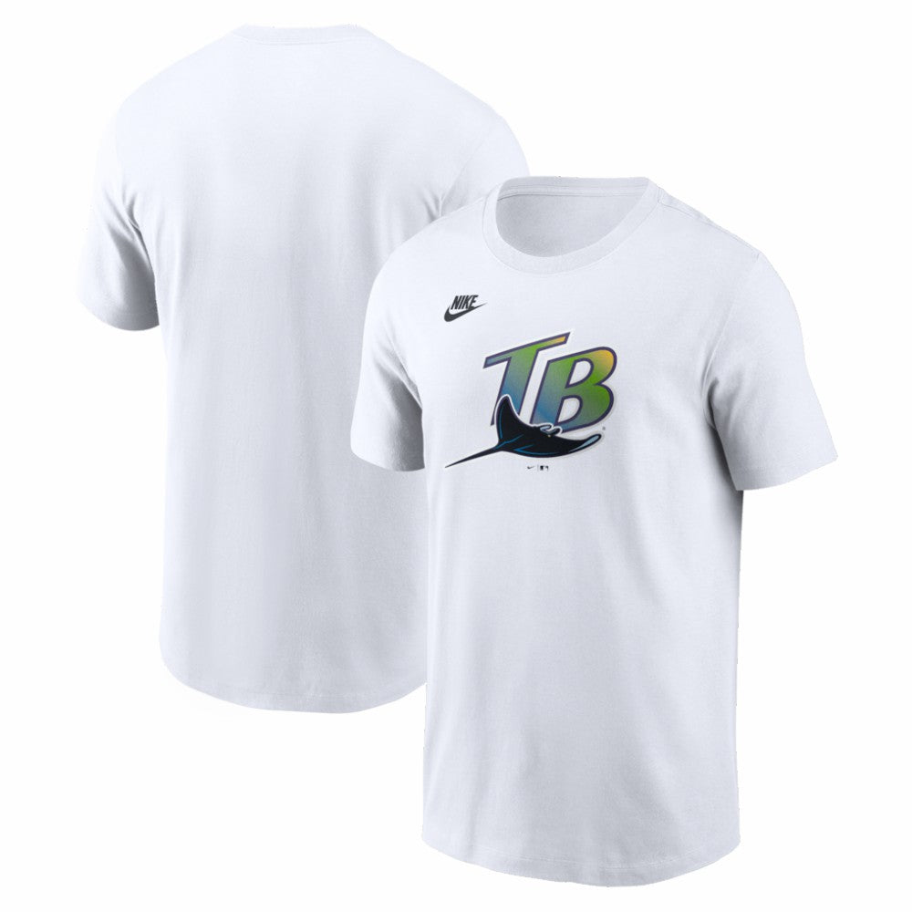 Tampa Bay Rays Cooperstown Collection Logo T-Shirt - White | Nike