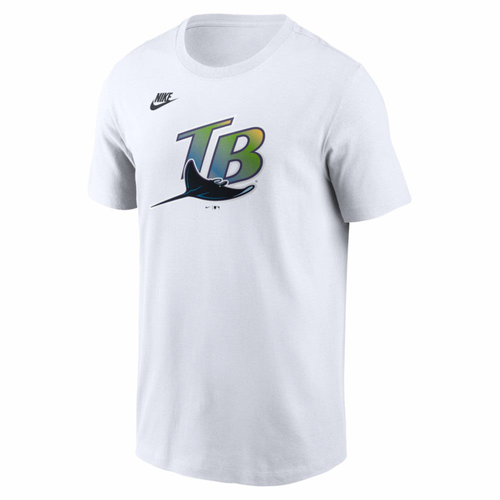 Tampa Bay Rays Cooperstown Collection Logo T-Shirt - White | Nike