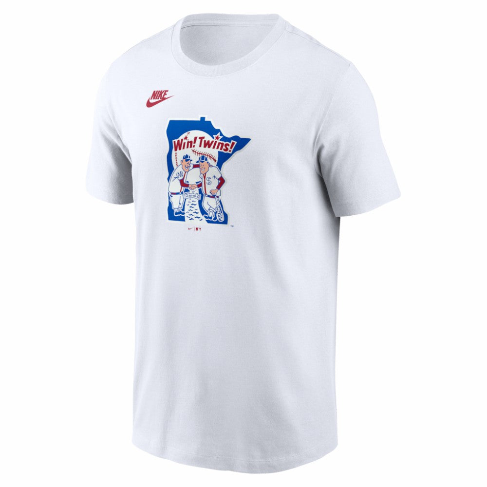 Minnesota Twins Cooperstown Collection Logo T-Shirt - White | Nike