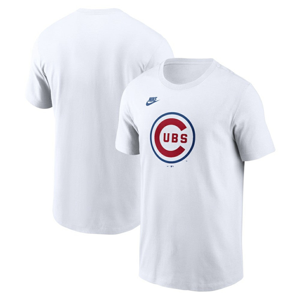 Chicago Cubs Cooperstown Collection Logo T-Shirt - White | Nike