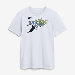 Tampa Bay Rays Cooperstown Collection Wordmark T-Shirt - White | Nike