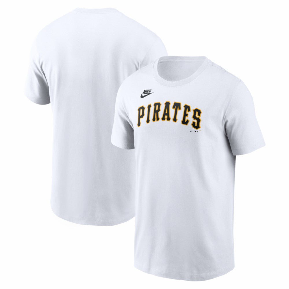 Pittsburgh Pirates Cooperstown Collection Wordmark T-Shirt - White | Nike