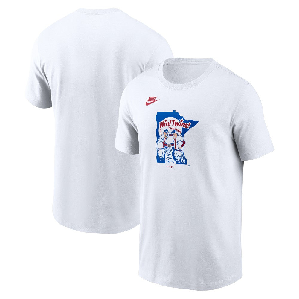Minnesota Twins Cooperstown Collection Wordmark T-Shirt - White | Nike