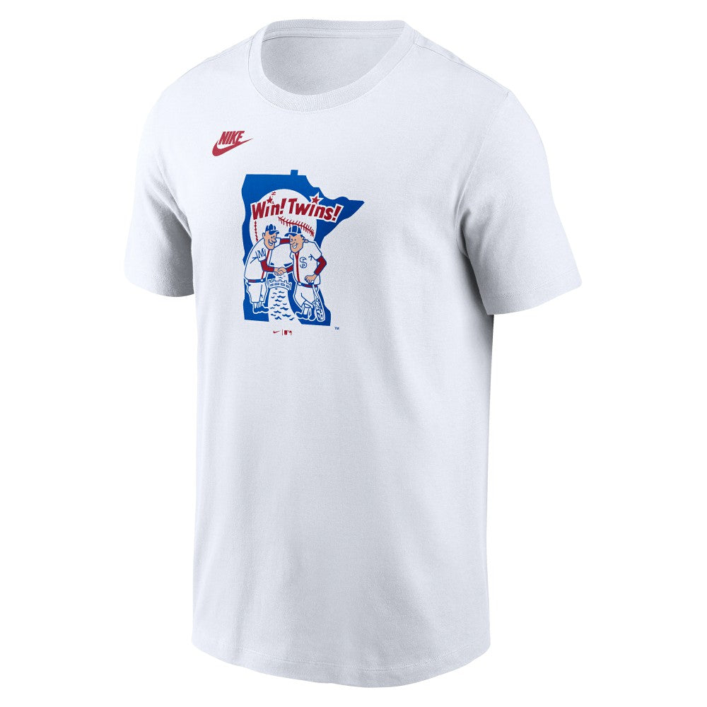 Minnesota Twins Cooperstown Collection Wordmark T-Shirt - White | Nike