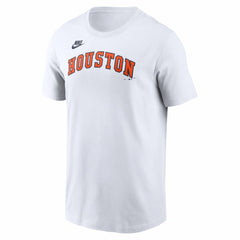 Houston Astros Cooperstown Collection Wordmark T-Shirt - White | Nike