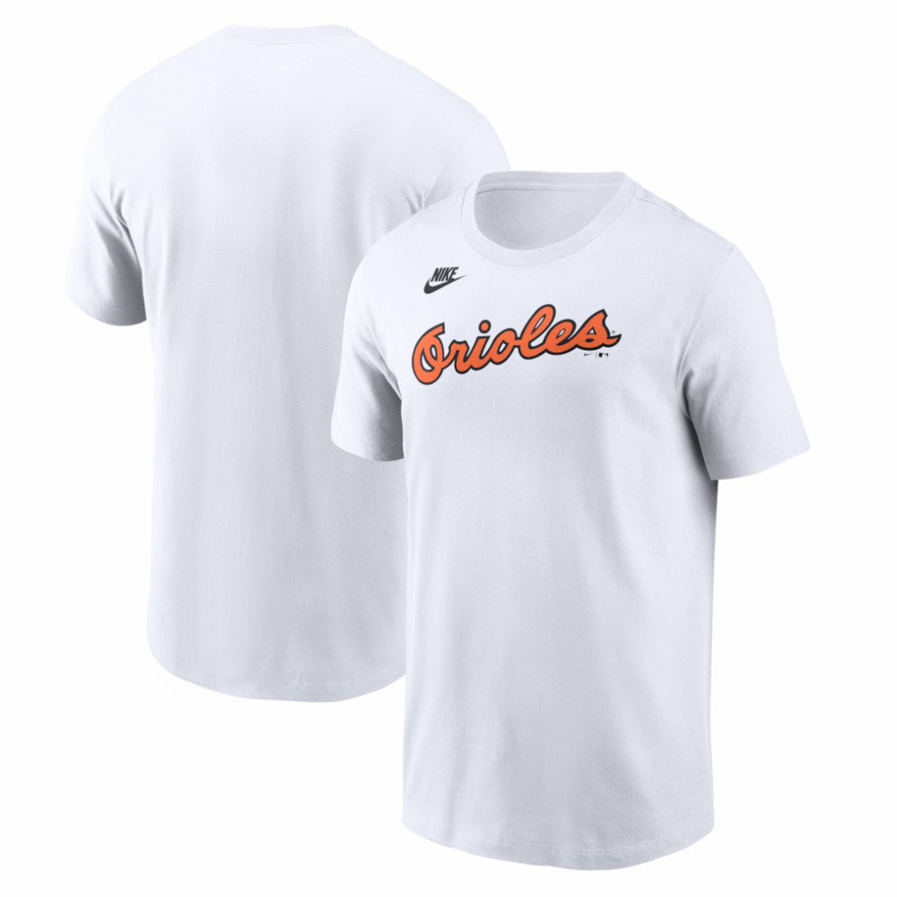 Baltimore Orioles Cooperstown Collection Wordmark T-Shirt - White | Nike