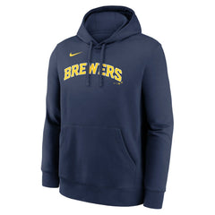 Milwaukee Brewers Dri-Fit Club Hoodie - Navy | Nike
