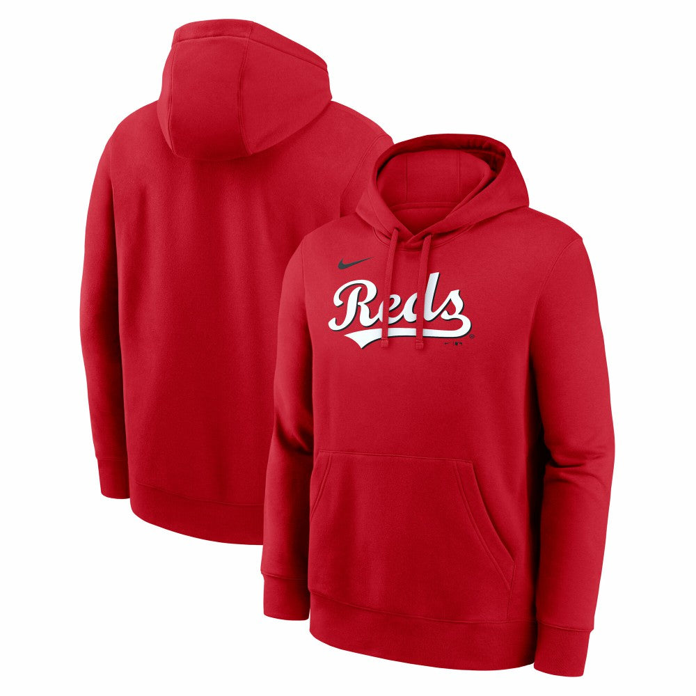 Cincinnati Reds Dri-Fit Club Hoodie - Red | Nike