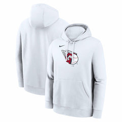 Cleveland Guardians Logo Club Hoodie - White | Nike