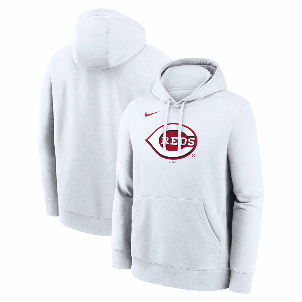 Cincinnati Reds Logo Club Hoodie - White | Nike