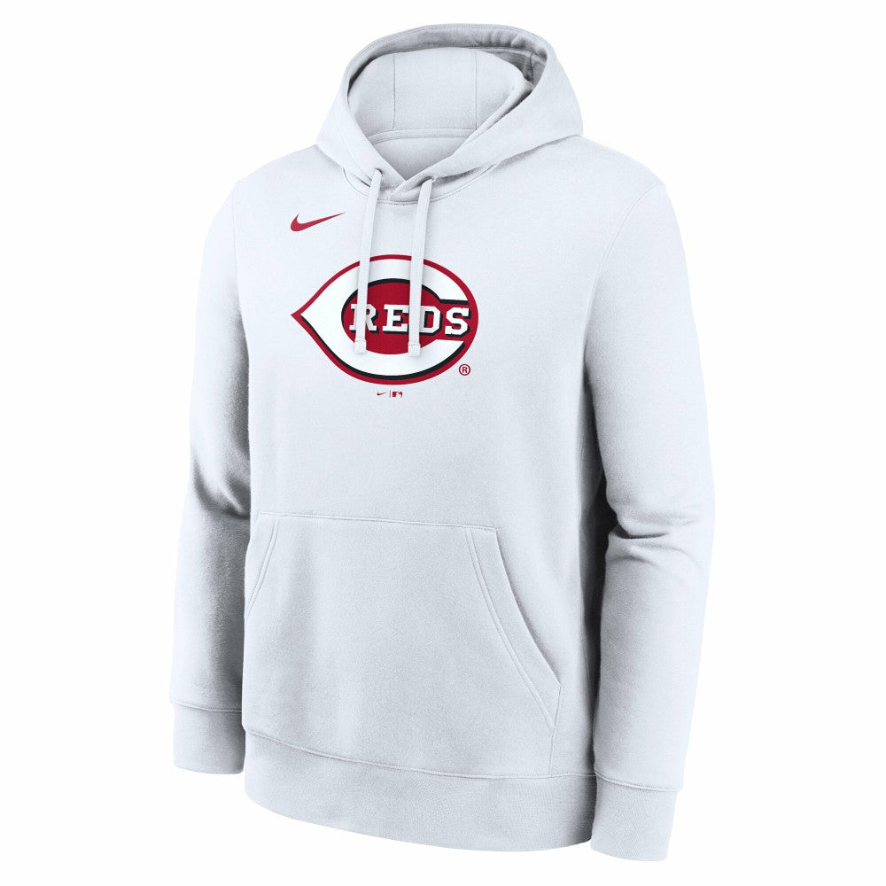 Cincinnati Reds Logo Club Hoodie - White | Nike