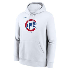 Chicago Cubs Logo Club Hoodie - White | Nike