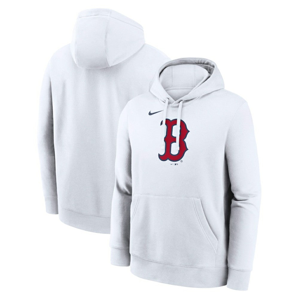 Boston Red Sox Logo Club Hoodie - White | Nike