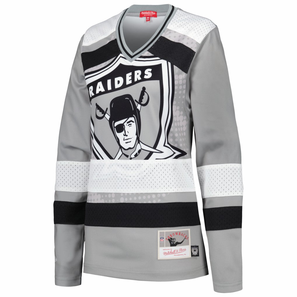 NFL Las Vegas Raiders Women's Big Face 7.0 Long Sleeve Jersey T-Shirt