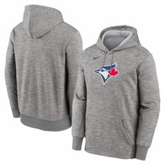 Toronto Blue Jays Primary Logo Therma Hoodie - Heather Gray | Nike
