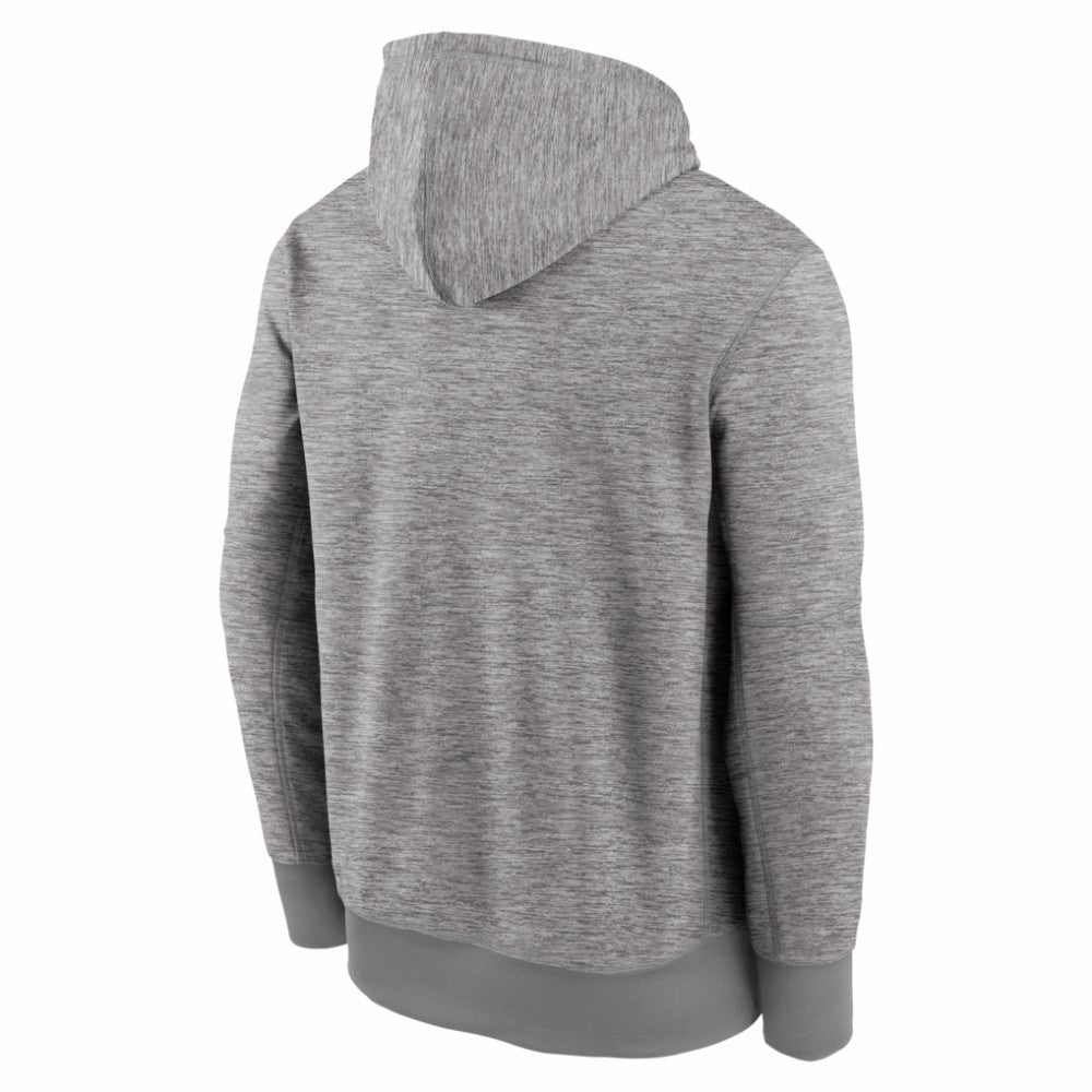 New York Mets Primary Logo Therma Hoodie - Heather Gray | Nike