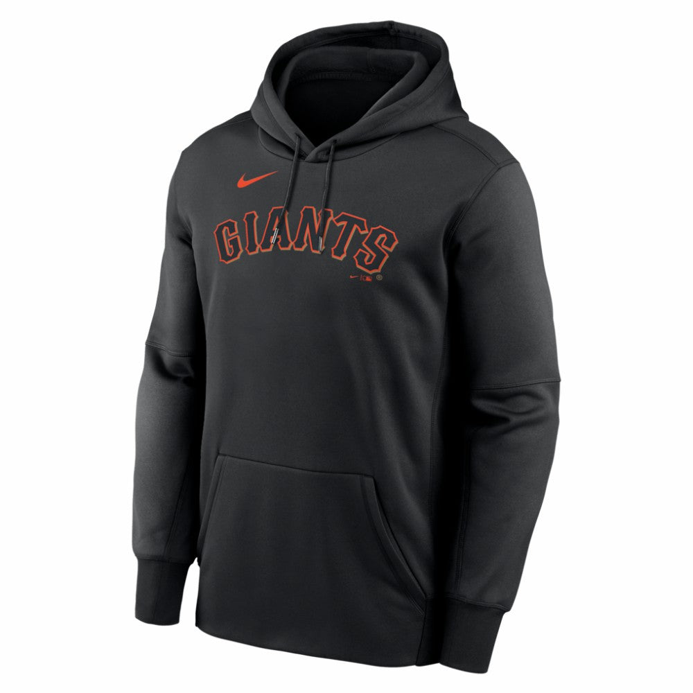 San Francisco Giants Primary Wordmark Therma Hoodie - Black | Nike