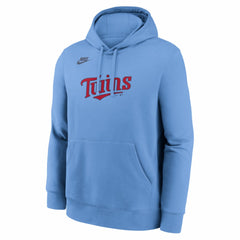 Minnesota Twins Cooperstown Collection Wordmark Club Hoodie - Light Blue | Nike