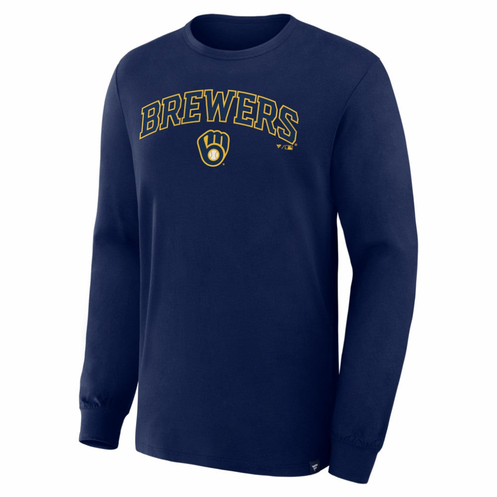 Milwaukee Brewers Lock-Up Legacy Long Sleeve T-Shirt - Navy