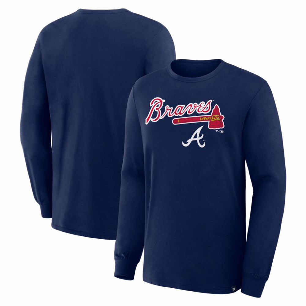 Atlanta Braves Lock-Up Legacy Long Sleeve T-Shirt - Navy