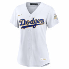 Los Angeles Dodgers Women's 2026 Gold Collection Stadium Jersey - White | Nike