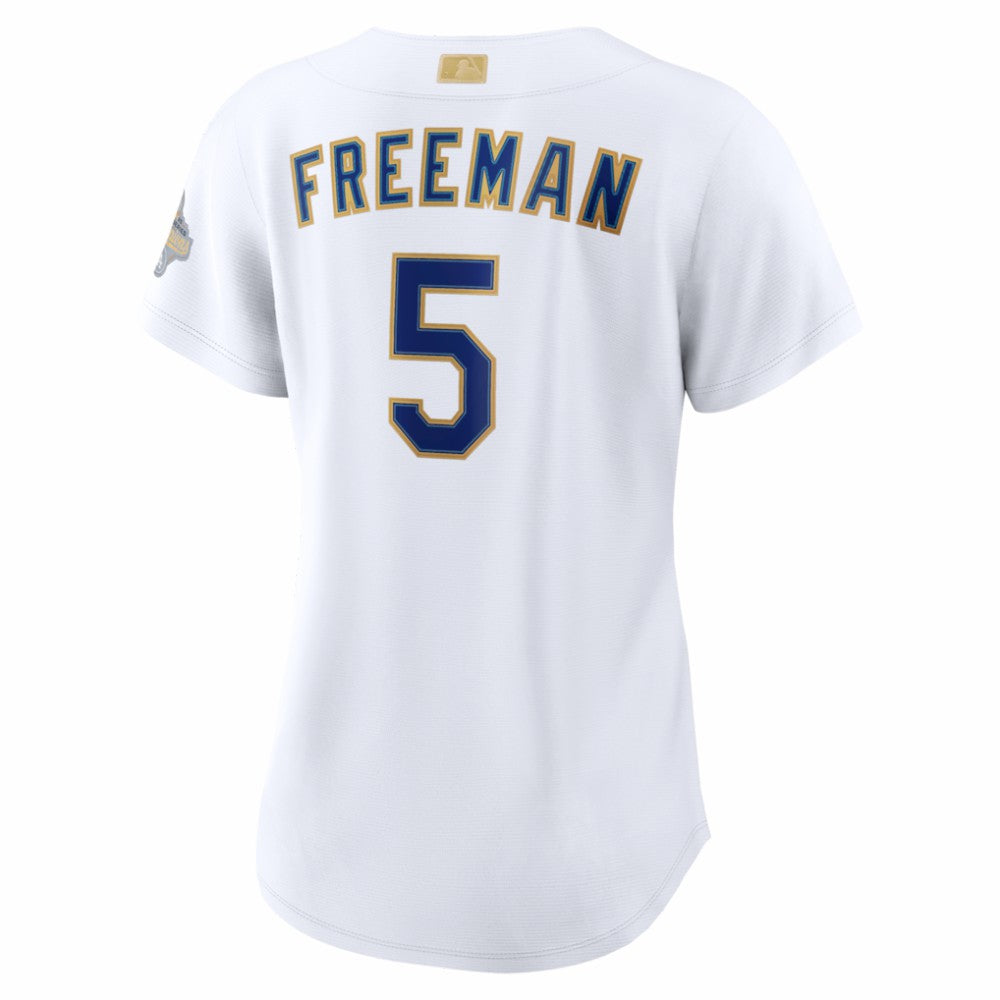 Freddie Freeman Los Angeles Dodgers Women's 2026 Gold Collection Stadium Jersey - White | Nike