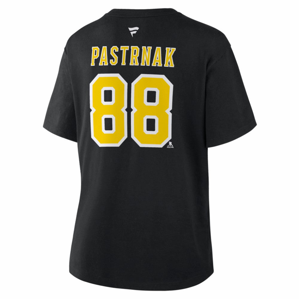 David Pastrnak Boston Bruins Fanatics Women's 2026 NHL Stadium Series Authentic Stack Name & Number T-Shirt