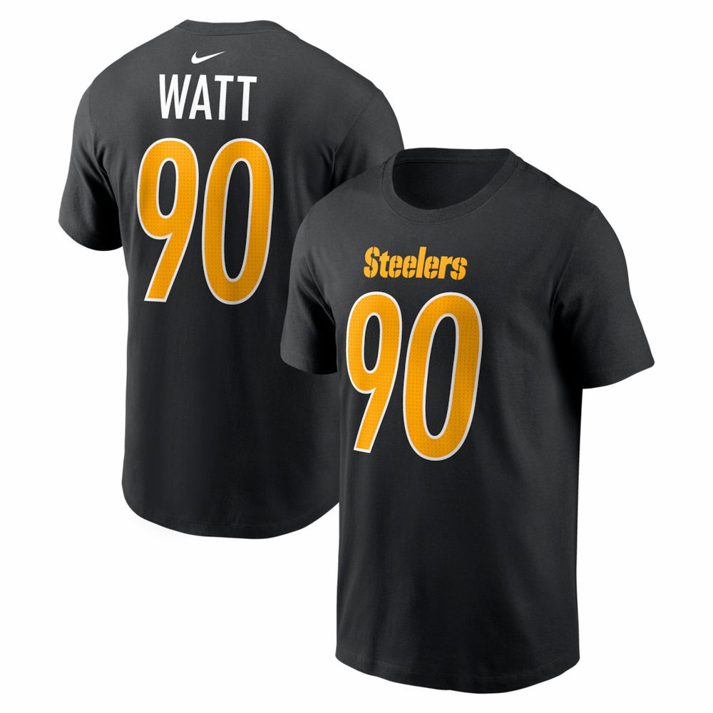 NFL Pittsburgh Steelers T.J. Watt  Carbon Name & Number T-Shirt