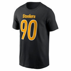 NFL Pittsburgh Steelers T.J. Watt  Carbon Name & Number T-Shirt