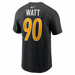 NFL Pittsburgh Steelers T.J. Watt  Carbon Name & Number T-Shirt
