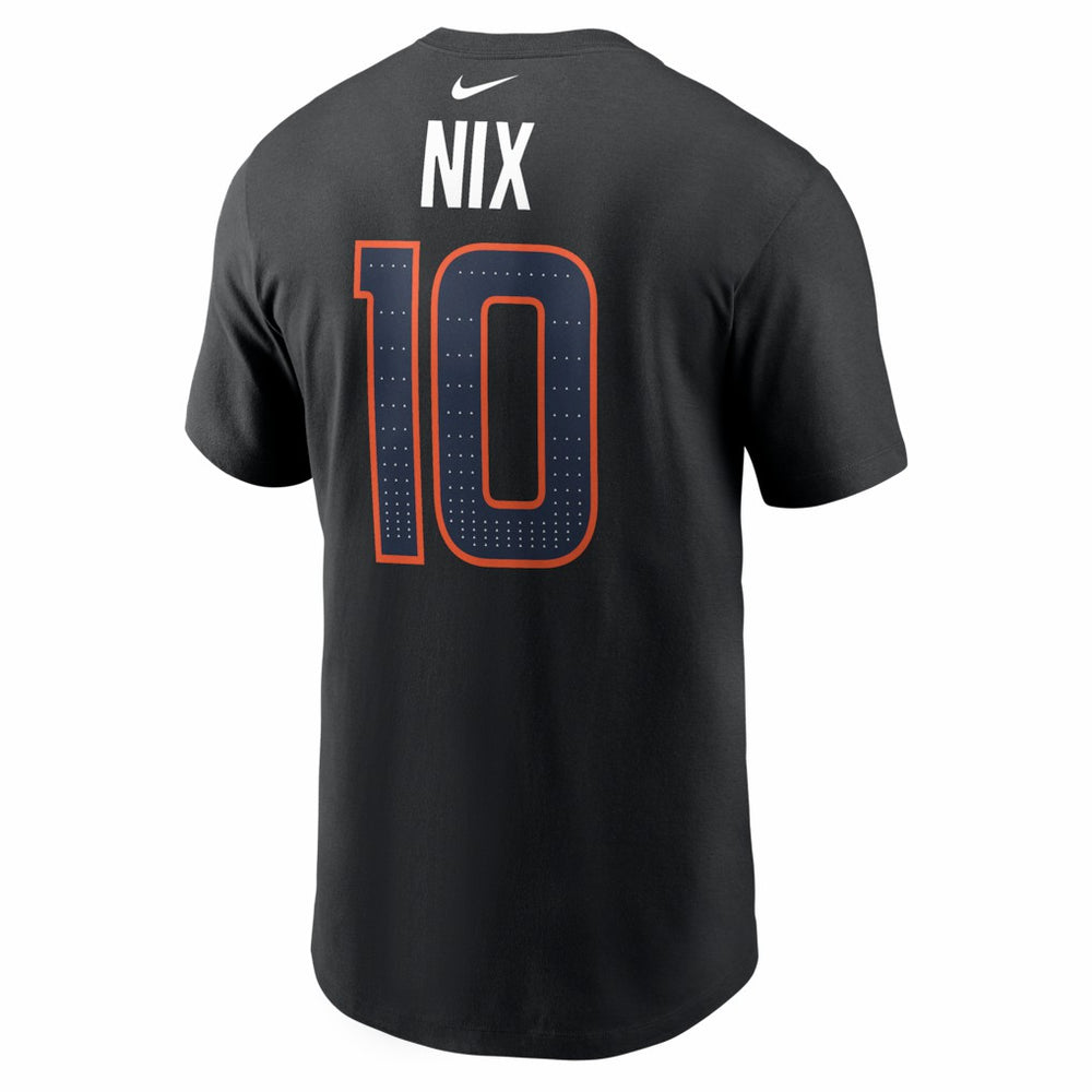 NFL Denver Broncos Bo Nix  Carbon Name & Number T-Shirt