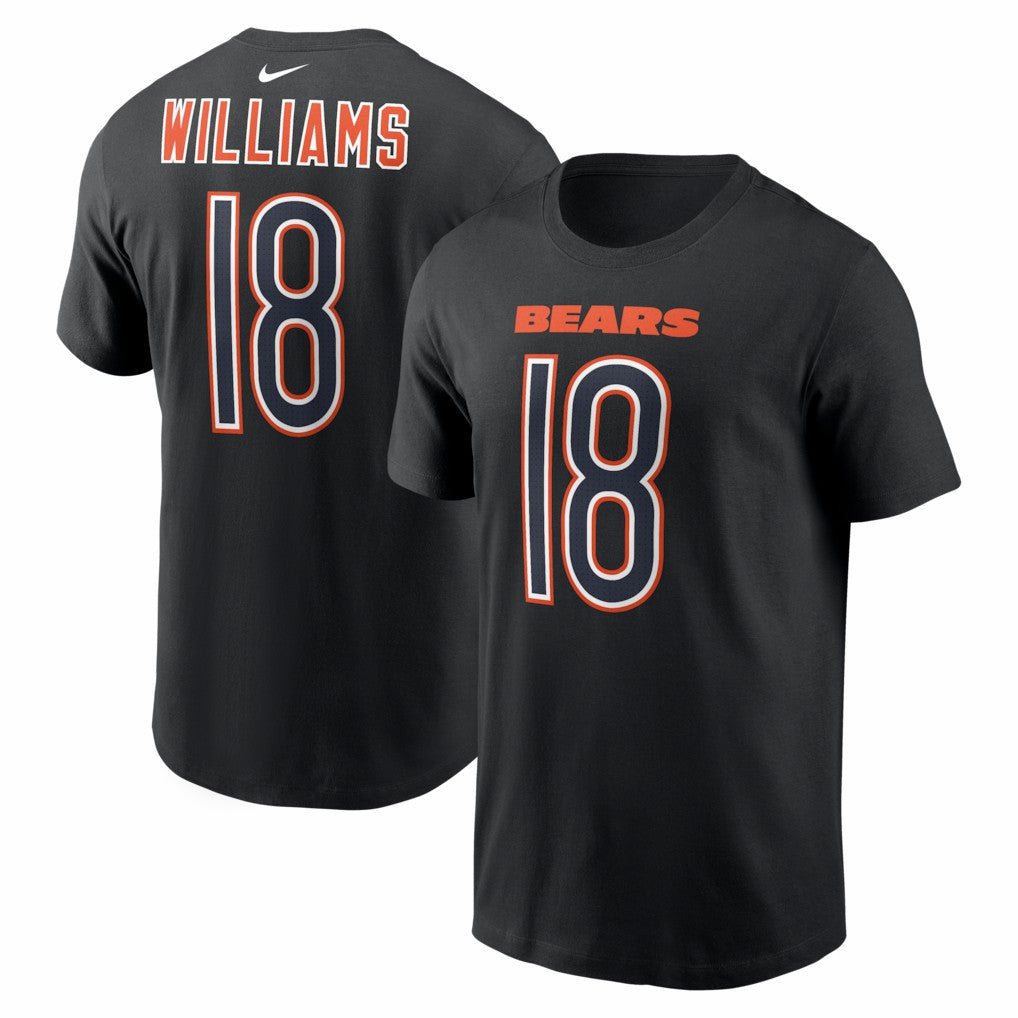 NFL Chicago Bears Caleb Williams  Carbon Name & Number T-Shirt