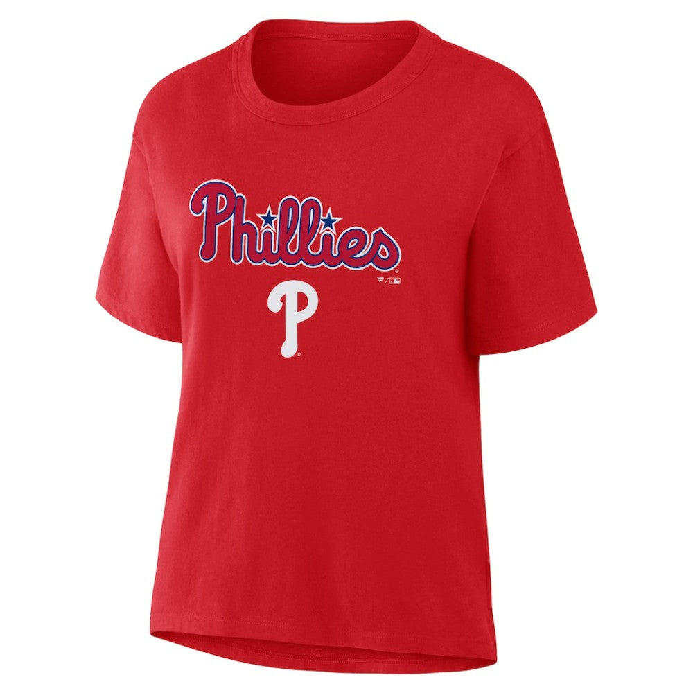 Philadelphia Phillies Women's Lockup Legacy T-Shirt - Red