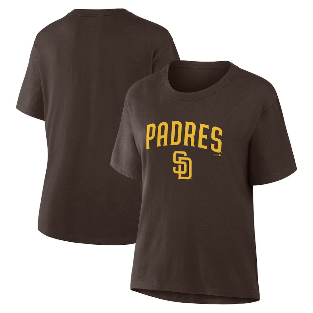 San Diego Padres Women's Lockup Legacy T-Shirt - Brown